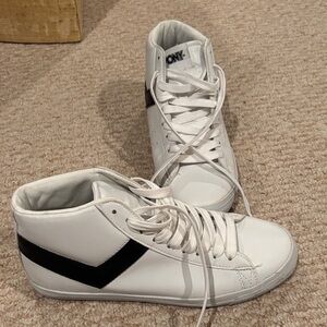 Pony White and Black Women's Sneakers